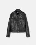 LEATHER BLOUSON VERSACE JACKET
